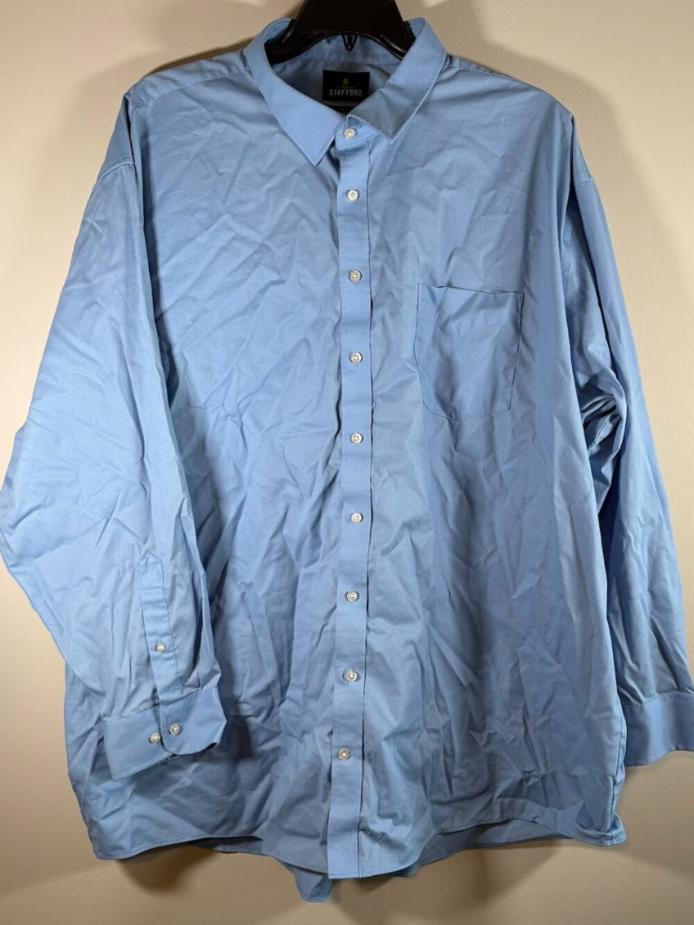 Stafford Sweat Repel 3XL Blue Dress shirt